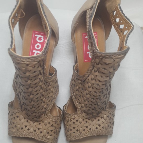 POP GUAPO Sand Open Toe Ankle Fashion Size 10 M - Picture 2 of 9